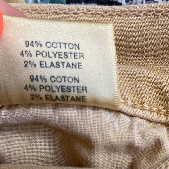 J Brand Jeans Butter Yellow Mid-Rise Cropped Skinny “Litho” Denim Jeans Size 27 - Picture 7 of 9